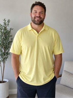 Polo Golf by Ralph Lauren Men’s XL Yellow Short Sleeve Golf Polo Shirt